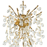 Бра с хрустальными подвесками на металлических ветках Fairytree Light Gold Wall Lamp варинант исполнения - 2 | Loft Concept в Барнауле