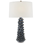 Настольная лампа с корпусом из цветков колокольчика Cascade of Blue Flowers варинант исполнения - 2 | Loft Concept в Барнауле