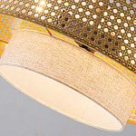 Подвесной светильник с декоративным поясом из плетеного бамбука Biuloggicu варинант исполнения - 6 | Loft Concept в Барнауле