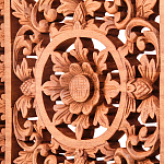 Панно из дерева квадратное Panel With Trees варинант исполнения - 2 | Loft Concept в Барнауле