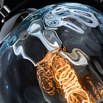 Подвесной светильник со стеклянном плафоном в форме бокала Kaleido варинант исполнения - 20 | Loft Concept в Барнауле