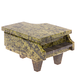 Шкатулка в виде рояля из натурального камня змеевик Stone Casket варинант исполнения - 1 | Loft Concept в Барнауле