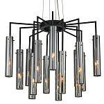 Люстра со стеклянными цилиндрическими плафонами Luminous Cylinders Smoky варинант исполнения - 1 | Loft Concept в Барнауле