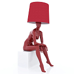 Лампа MANNEQUIN LAMP с абажуром девушка на кресле варинант исполнения - 1 | Loft Concept в Барнауле