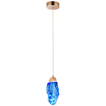 Подвесной светильник Soar Hanging Lamp Brass Blue Синий варинант исполнения - 2 | Loft Concept в Барнауле