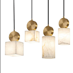 Подвесной светильник светодиодный с квадратным плафоном Stone Helios варинант исполнения - 3 | Loft Concept в Барнауле