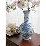 Ваза фарфоровая с синими цветочными мотивами Independence варинант исполнения - 4 | Loft Concept в Барнауле