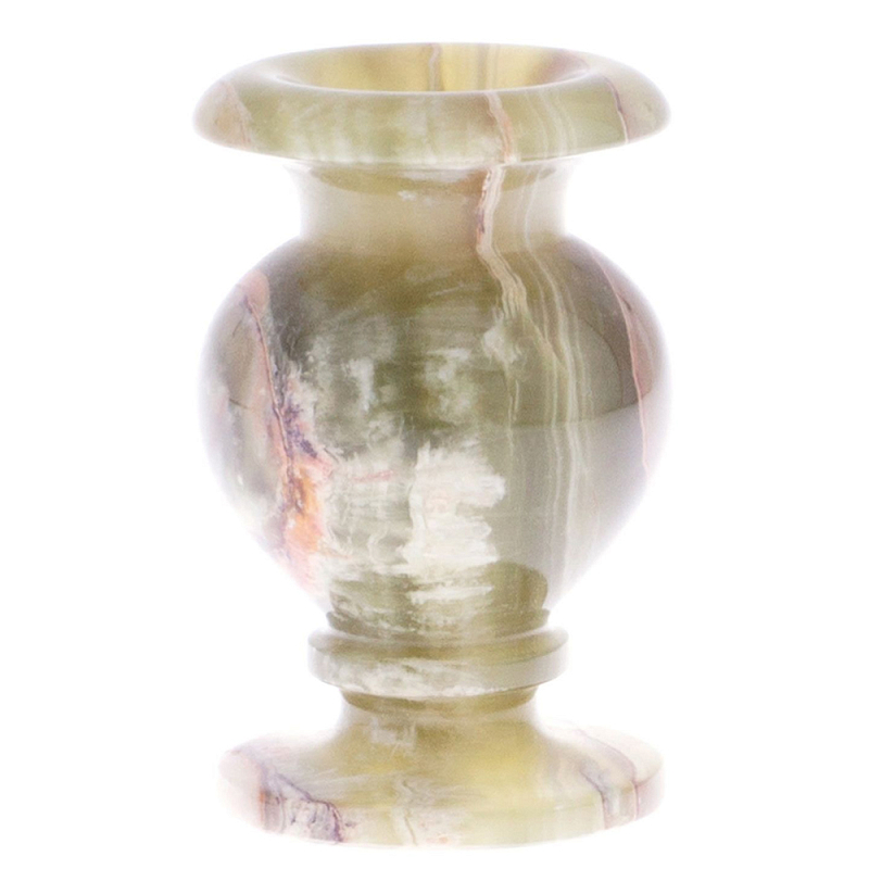 Ваза настольная из натурального оникса Onyx Vase Бежевый Ваза настольная из натурального оникса Onyx Vase Бежевый в Барнауле | Loft Concept