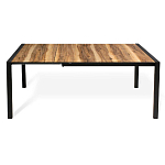 Стол обеденный раздвижной с прямоугольной столешницей на четырех черных ножках Blair варинант исполнения - 3 | Loft Concept в Барнауле