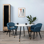 Шкаф-витрина в стиле лофт с чёрной стеклянной дверью Urban Style Space варинант исполнения - 6 | Loft Concept в Барнауле