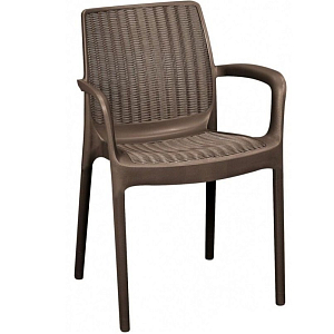 Стул Plastic chair brown
