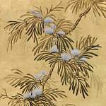 Обои ручная роспись Silk Tree Original colourway on Gold Bullion gilded paper варинант исполнения - 2 | Loft Concept в Барнауле