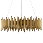 Люстра круглая с фактурным абажуром Graduated Heights варинант исполнения - 2 | Loft Concept в Барнауле