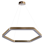 Люстра подвесная светодиодная в форме шестиугольника Диаметр 80 см Hexagon Horizontal варинант исполнения - 1 | Loft Concept в Барнауле