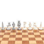 Шахматы Северные народы в ларце из натурального бука Decorative Thematic Chess варинант исполнения - 4 | Loft Concept в Барнауле