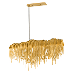 Люстра подвесная с металлическими дугами и длинными цепочками 115 см Atlantis Chain варинант исполнения - 2 | Loft Concept в Барнауле