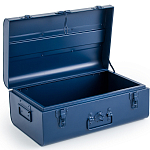 Металлический сундук Metal Dark Blue варинант исполнения - 3 | Loft Concept в Барнауле