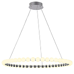 Люстра светодиодная кольцевая с круглыми плафонами белого цвета PEARLS Suspension 80 варинант исполнения - 2 | Loft Concept в Барнауле