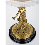 Чаша стеклянная прозрачная на бронзовой подставке с фигуркой девушки Eden Garden варинант исполнения - 4 | Loft Concept в Барнауле