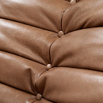 Дизайнерский кожаный диван коричневый без подлокотников Aveline Leather Sofa варинант исполнения - 5 | Loft Concept в Барнауле