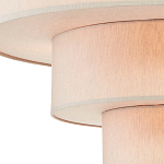 Люстра круглая трехъярусная с тканевыми абажурами Light Soft Glow варинант исполнения - 2 | Loft Concept в Барнауле