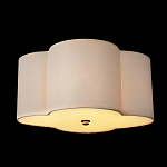 Потолочный светильник с белым волнистым плафоном из ткани Vitorino варинант исполнения - 2 | Loft Concept в Барнауле