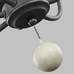 Люстра с 6-ю лампами и кремовыми деревянными бусинами Feiss варинант исполнения - 7 | Loft Concept в Барнауле