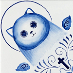 Плитка с узором Котики варинант исполнения - 2 | Loft Concept в Барнауле