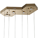 Люстра c 6-ю стеклянными плафонами золото Sparkling Bubbles Tube Gold Hanging Lamp варинант исполнения - 3 | Loft Concept в Барнауле