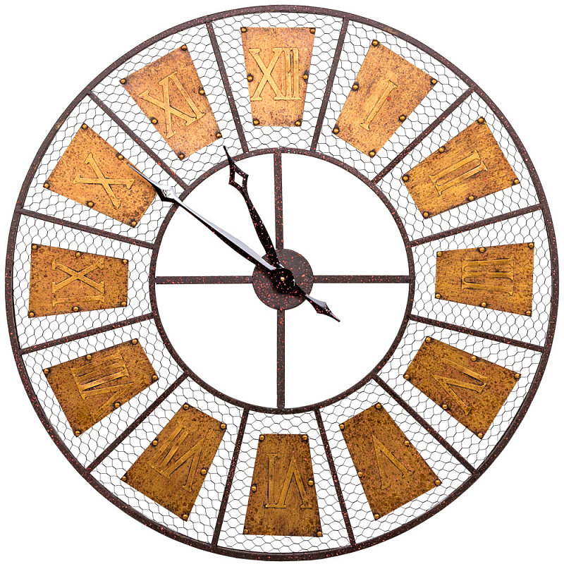 Часы настенные из металла в стиле лофт Clock with History Бронза Черный Часы настенные из металла в стиле лофт Clock with History Бронза Черный в Барнауле | Loft Concept