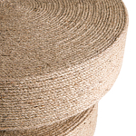 Приставной стол с отделкой из джута Juti D35 см варинант исполнения - 4 | Loft Concept в Барнауле