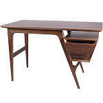 Письменный стол прямоугольный с 2-мя ящиками и полкой Idenontal варинант исполнения - 5 | Loft Concept в Барнауле