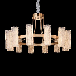 Люстра круглая с текстурными цилиндрическими плафонами Glimpse варинант исполнения - 5 | Loft Concept в Барнауле