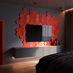 Гипсовая 3D Панель M-47 варинант исполнения - 1 | Loft Concept в Барнауле