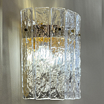 Бра с вертикальными рельефными стеклянными вставками Textured Glass варинант исполнения - 2 | Loft Concept в Барнауле