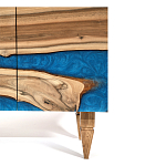 Стильный Буфет лофт 4 двери Cabinet Crimson River фасад эпоксидная смола  варинант исполнения - 4 | Loft Concept в Барнауле