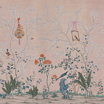 Обои ручная роспись Cecily pink варинант исполнения - 2 | Loft Concept в Барнауле