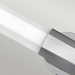 Бра для ванных комнат горизонтальное с длинным белым матовым плафоном в форме шестиугольника на круглом основании Hinkley варинант исполнения - 14 | Loft Concept в Барнауле