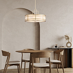 Подвесной светильник цвета латунь с белым матовым плафоном с геометрическим рисунком Feiss варинант исполнения - 8 | Loft Concept в Барнауле