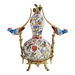 Ваза из фарфора с птицами и цветочной росписью Garden of Eden варинант исполнения - 2 | Loft Concept в Барнауле