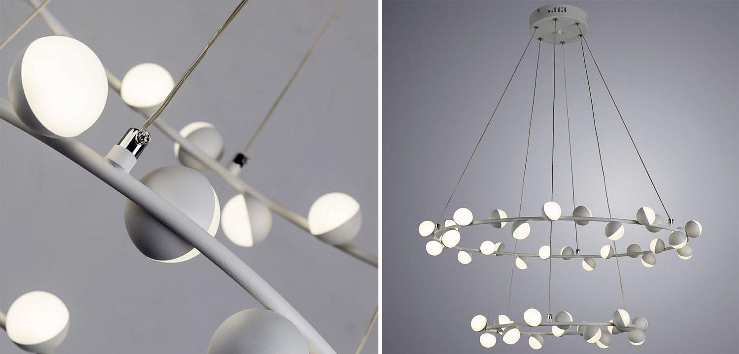 Люстра Vilelme Chandelier white double Люстра Vilelme Chandelier white double - Loft-Concept в Барнауле