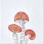 Плитка с узором Мухомор варинант исполнения - 2 | Loft Concept в Барнауле