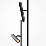 Напольный торшер светодионый черный Lumen Duo варинант исполнения - 2 | Loft Concept в Барнауле