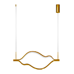 Подвесной светильник волнообразный изогнутый на двух тросах 103 см Spiral Lighting варинант исполнения - 3 | Loft Concept в Барнауле