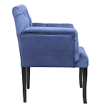 Кресло Addison Chic Armchair deep blue velour варинант исполнения - 2 | Loft Concept в Барнауле