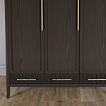 Большой Шкаф Primo Темный орех с 3 дверьми и 3 выдвижными ящиками варинант исполнения - 2 | Loft Concept в Барнауле