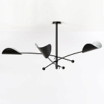 Потолочный светильник с подвижными плафонами Aracea Black Ceiling Lamp варинант исполнения - 3 | Loft Concept в Барнауле