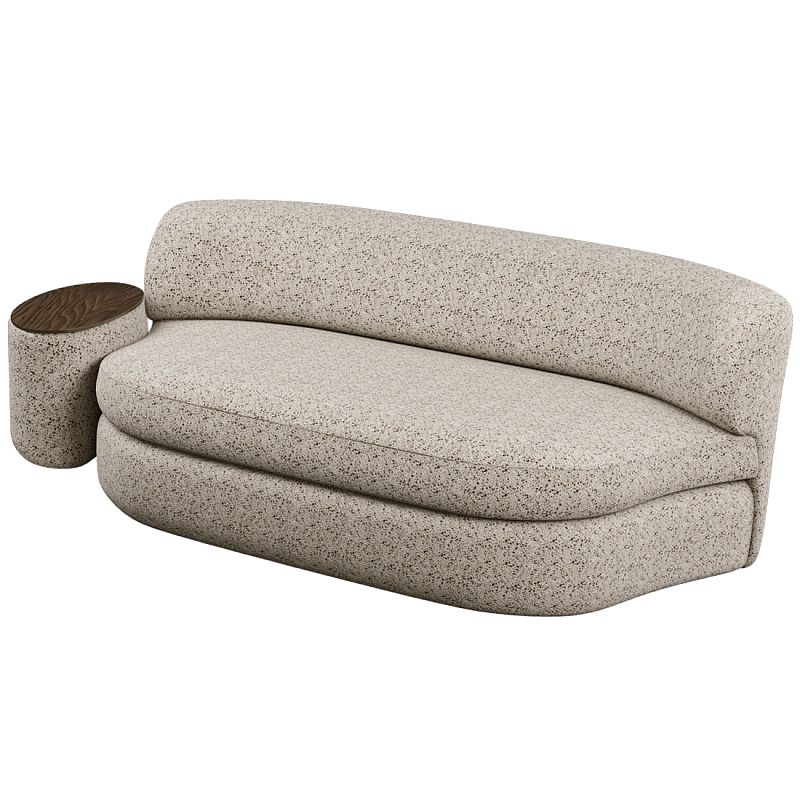 Диван двухместный со столиком Ulysses Молочный Орех в Барнауле | Loft Concept 