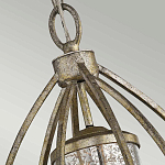 Подвесной светильник овальной формы с цилиндрическим плафоном в цвете сусальное серебро Kichler варинант исполнения - 3 | Loft Concept в Барнауле