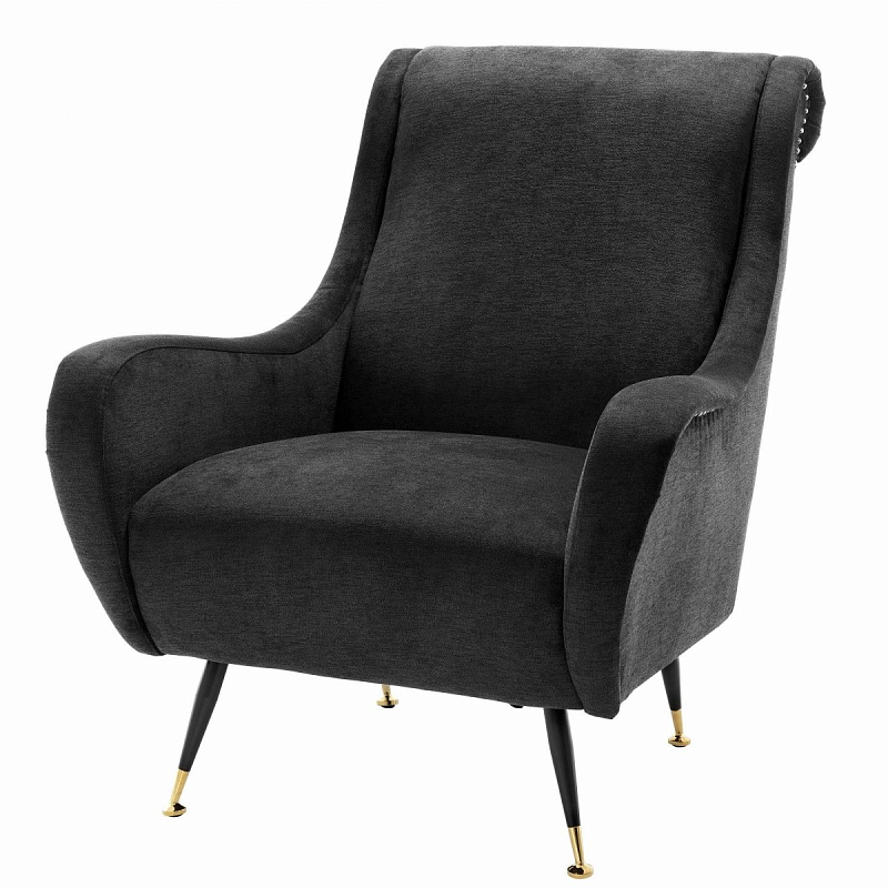 Кресло Eichholtz Chair Giardino Black Черный Латунь Кресло Eichholtz Chair Giardino Black Черный Латунь в Барнауле | Loft Concept
